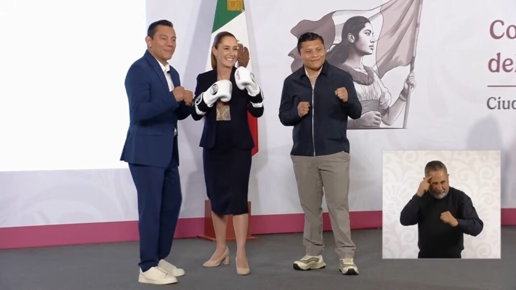 Sheinbaum lanza “Boxeando por la Paz” con salario y seguro social