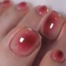 Tendencia: diseños de uñas para pies con efecto aura en abril 2026