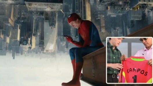 Jorge Campos regala su icónica camiseta a Tom Holland por Spider-Man