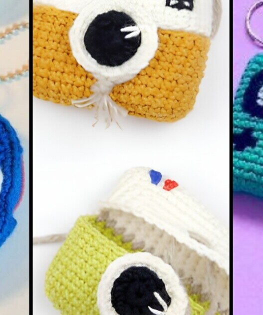 Fundas de audífonos en crochet inspiradas en juguetes retro