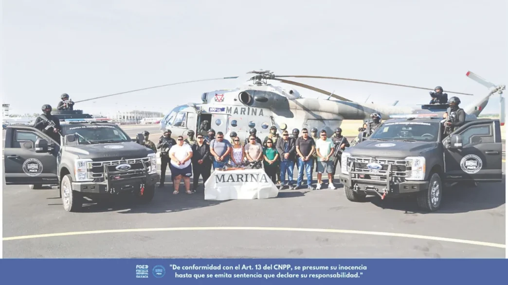 Detienen a 10 líderes sindicales ligados al Cártel de Sinaloa en Oaxaca