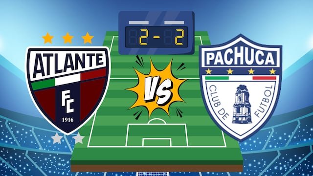 Atlante derrota 2-1 a Pachuca y se afianza en la Liga MX