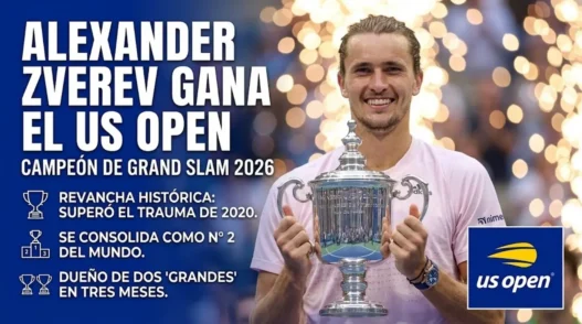 Zverev vence a Shelton y gana el US Open 2026 en Nueva York